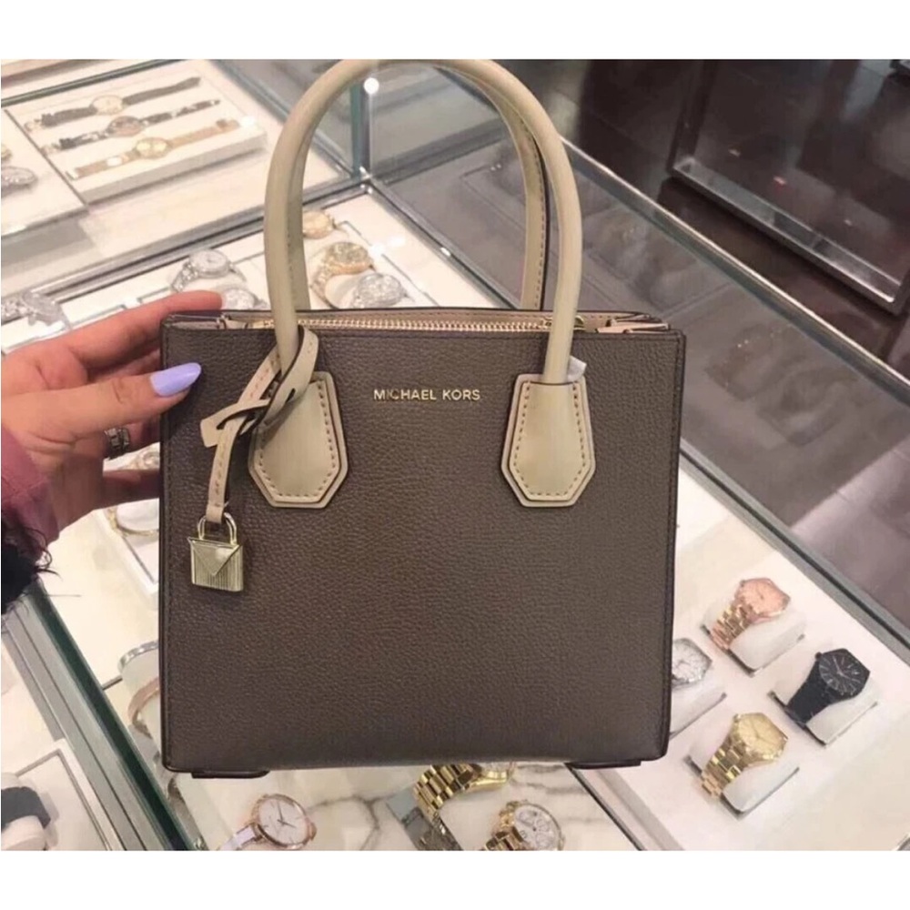 NWT Michael Kors Mercer Signature Messenger Crossbody Bag Handbag Msh/Trf/Oat